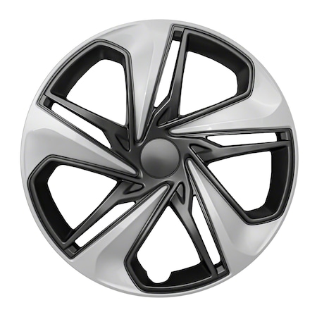 Coast2Coast 16", 5 Split Spoke, Painted, Silver And Charcoal, ABS Plastic, Set Of 4 IWC54116SC